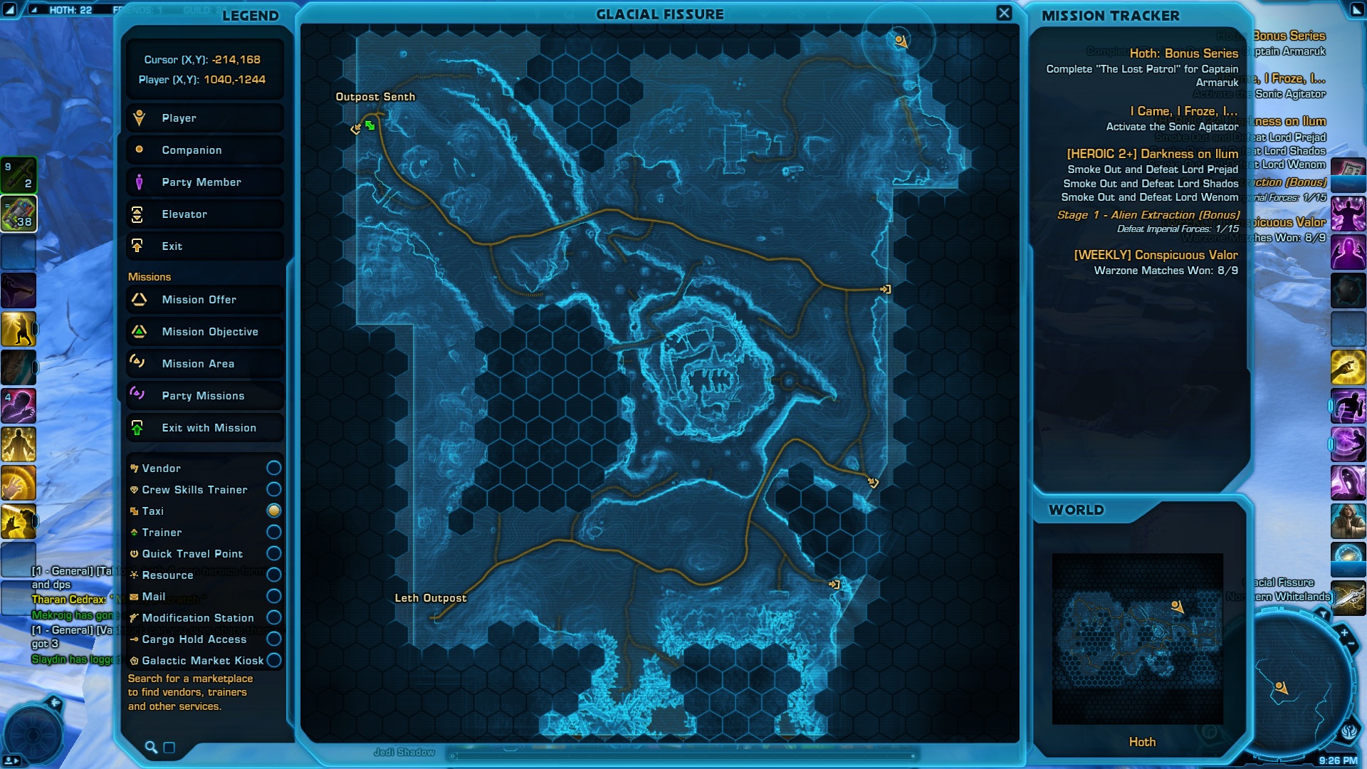 Hoth Presence Datacron Location on the map